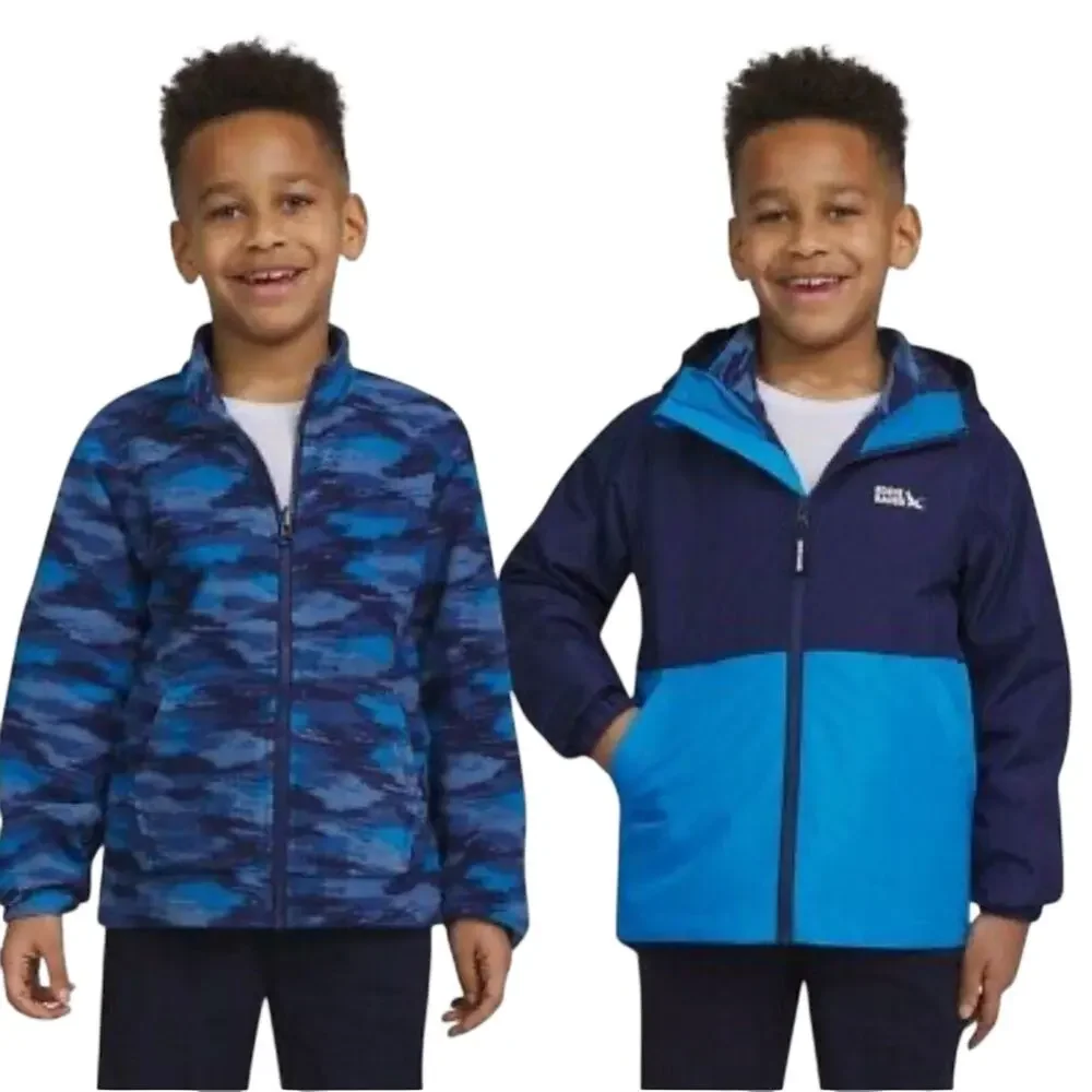 Eddie Bauer Youth 3-In-1 Classic Jacket Blue Boys L 14/16